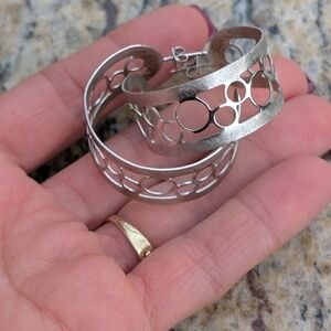 Elegant Silver Hoop Earrings